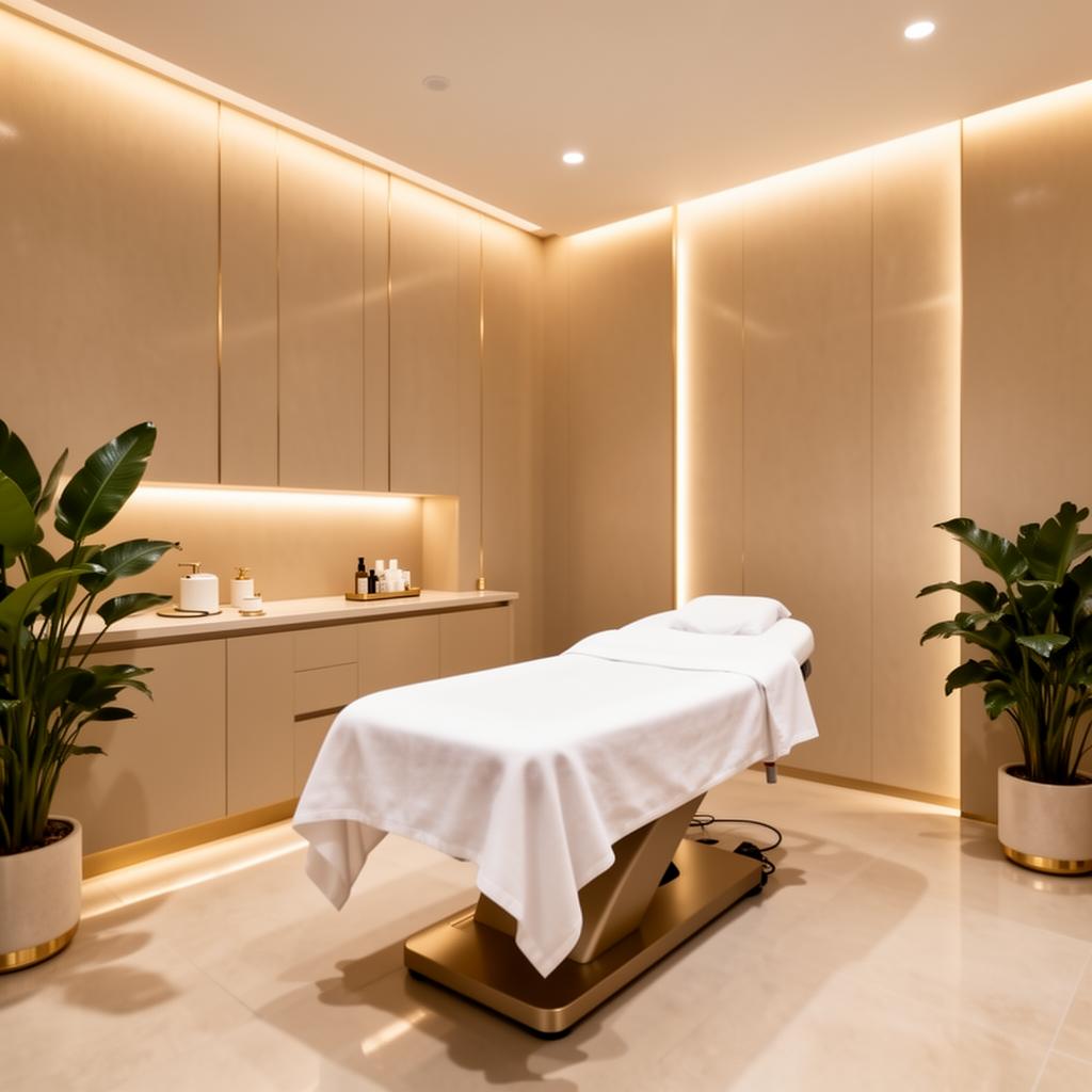 Sala de atendimento — clínica premium